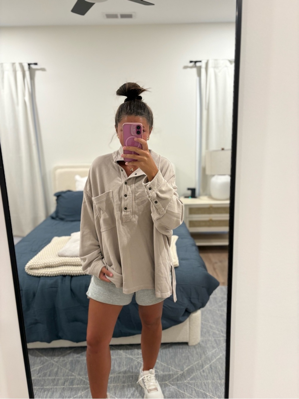 Aerie Quarter Snap Sweatshirt Size XXL